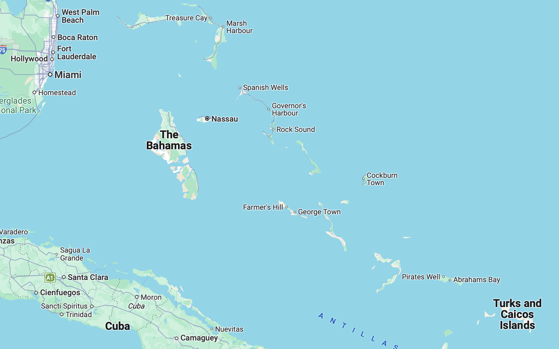 The Bahamas Map